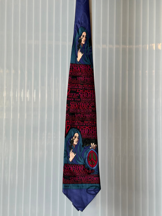 1960s Mod Nouveau Fillmore Poster Tie
