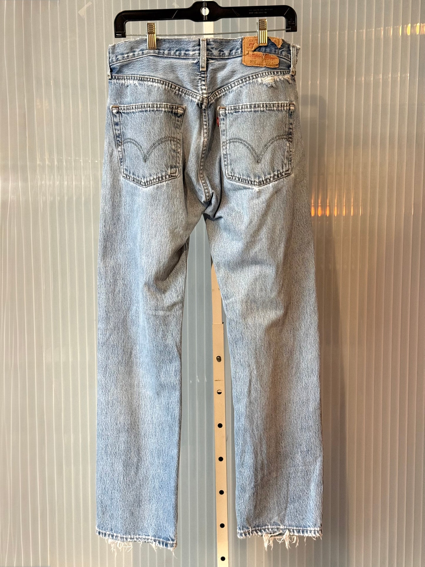 Levi’s 501 Distressed Blue Denim Jeans