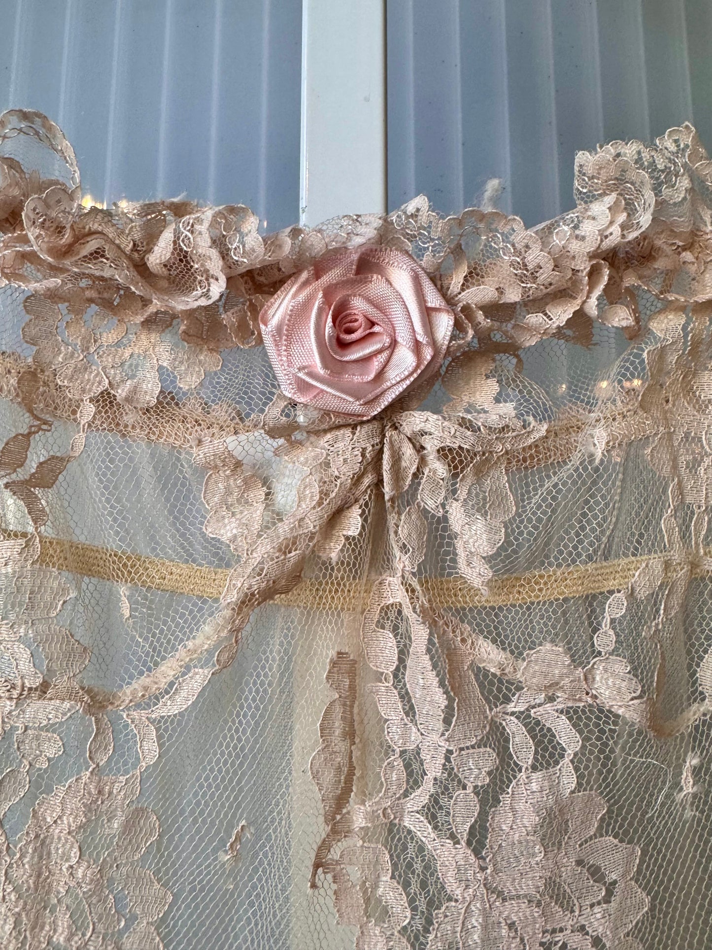 Blush Pink Corseted Slip Dress with Panties Set