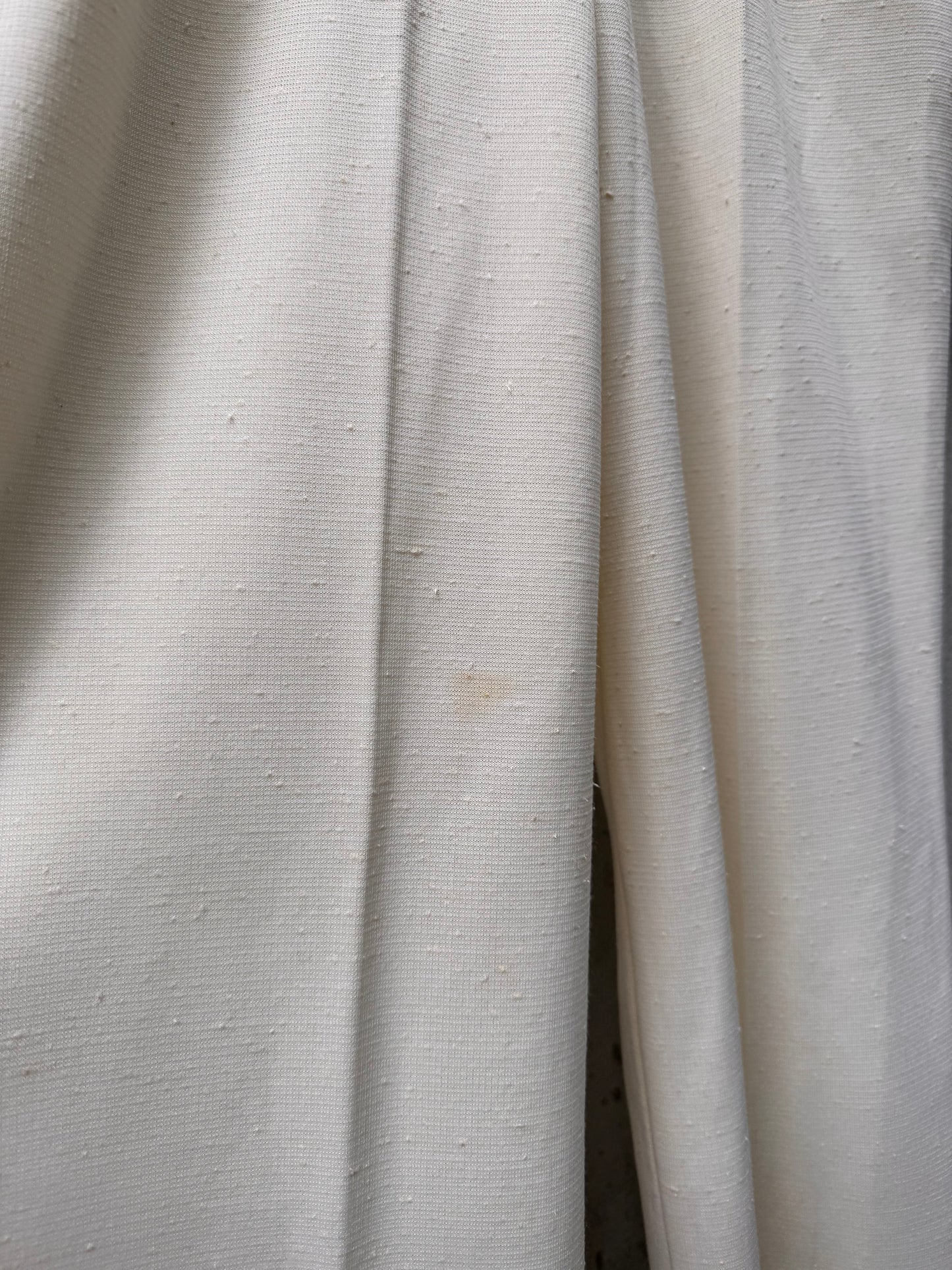 1970s White Western Jumpsuit with Cuff Stripes