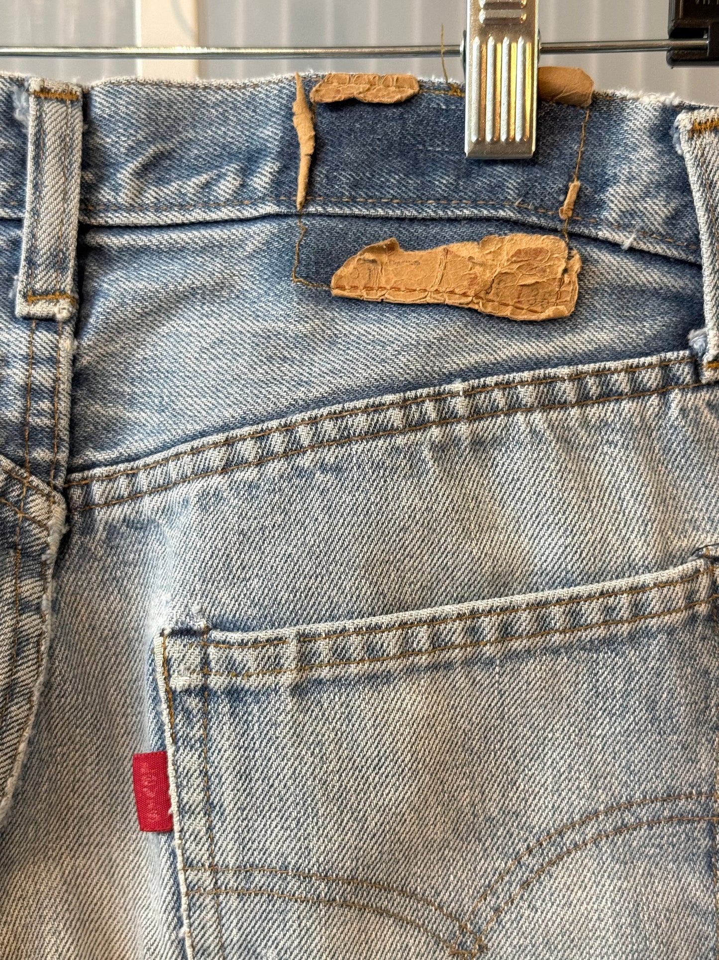 Levi’s 501 Frayed Blue Denim Jeans