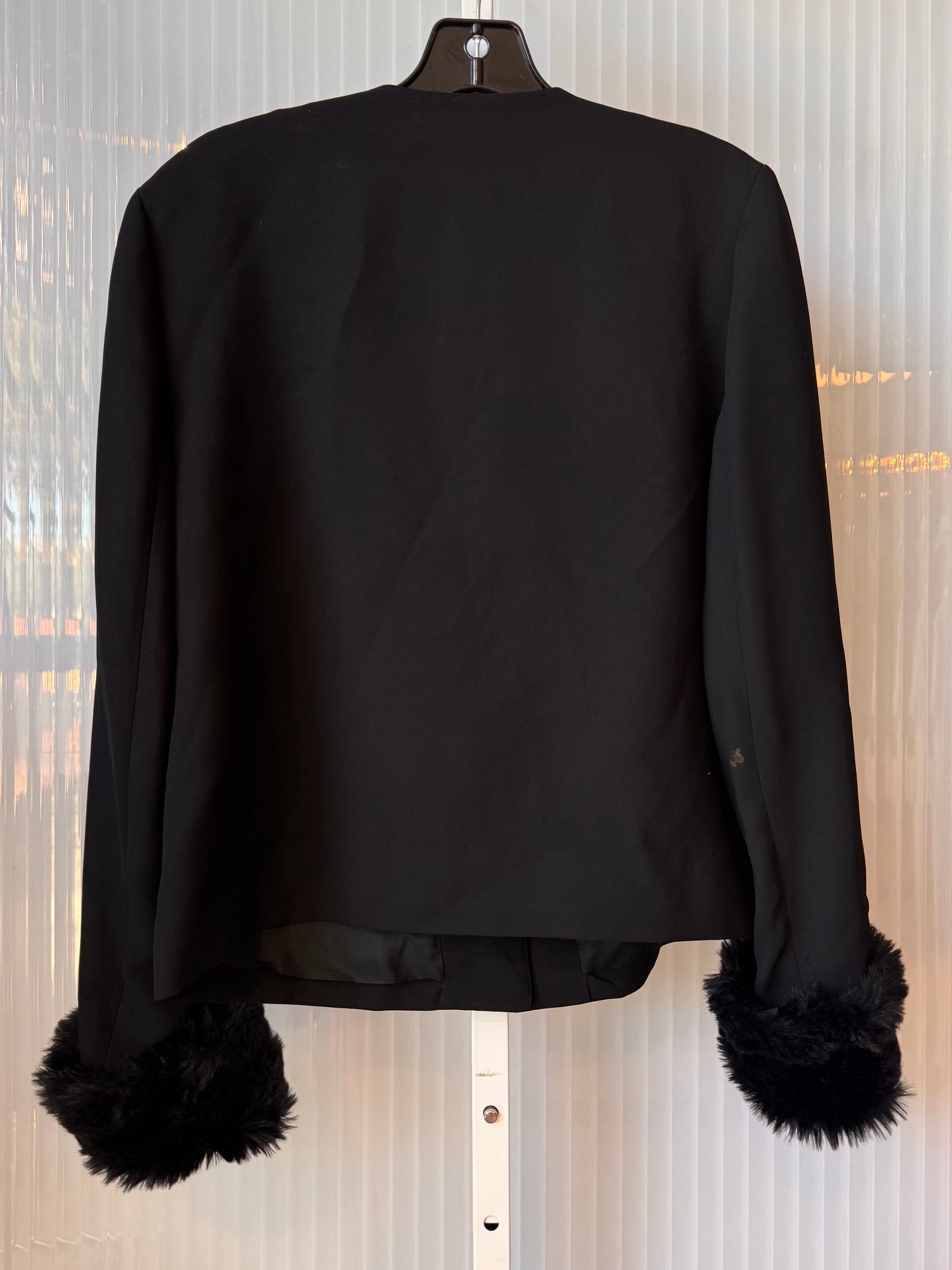 1990s Button Up Jacket with Removable Fur Cuffs