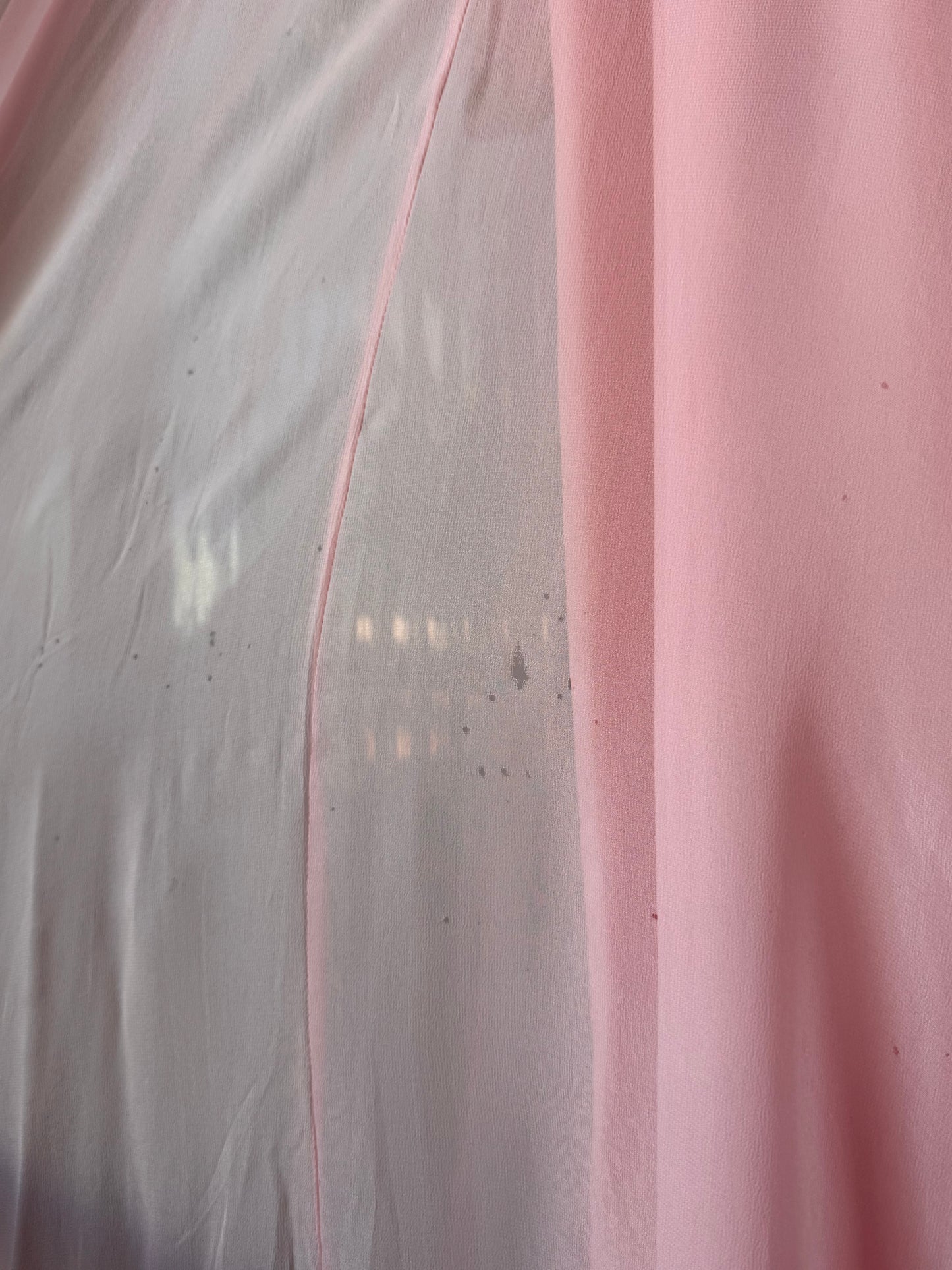 1960s Bubblegum Pink Princess Sheer Layered Beaded Gown