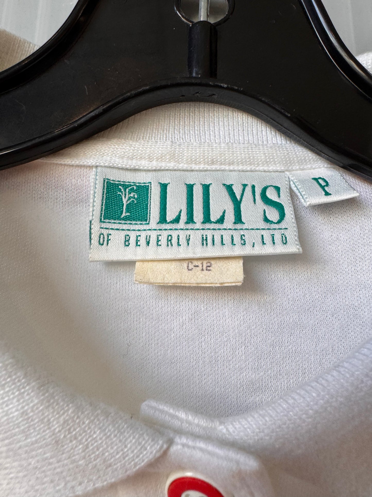 1980s White Collared Tennis Shirt & Skort Set