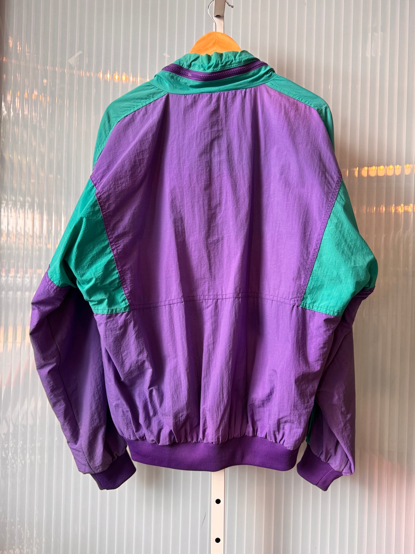 1980s Purple & Teal Windbreaker Jacket