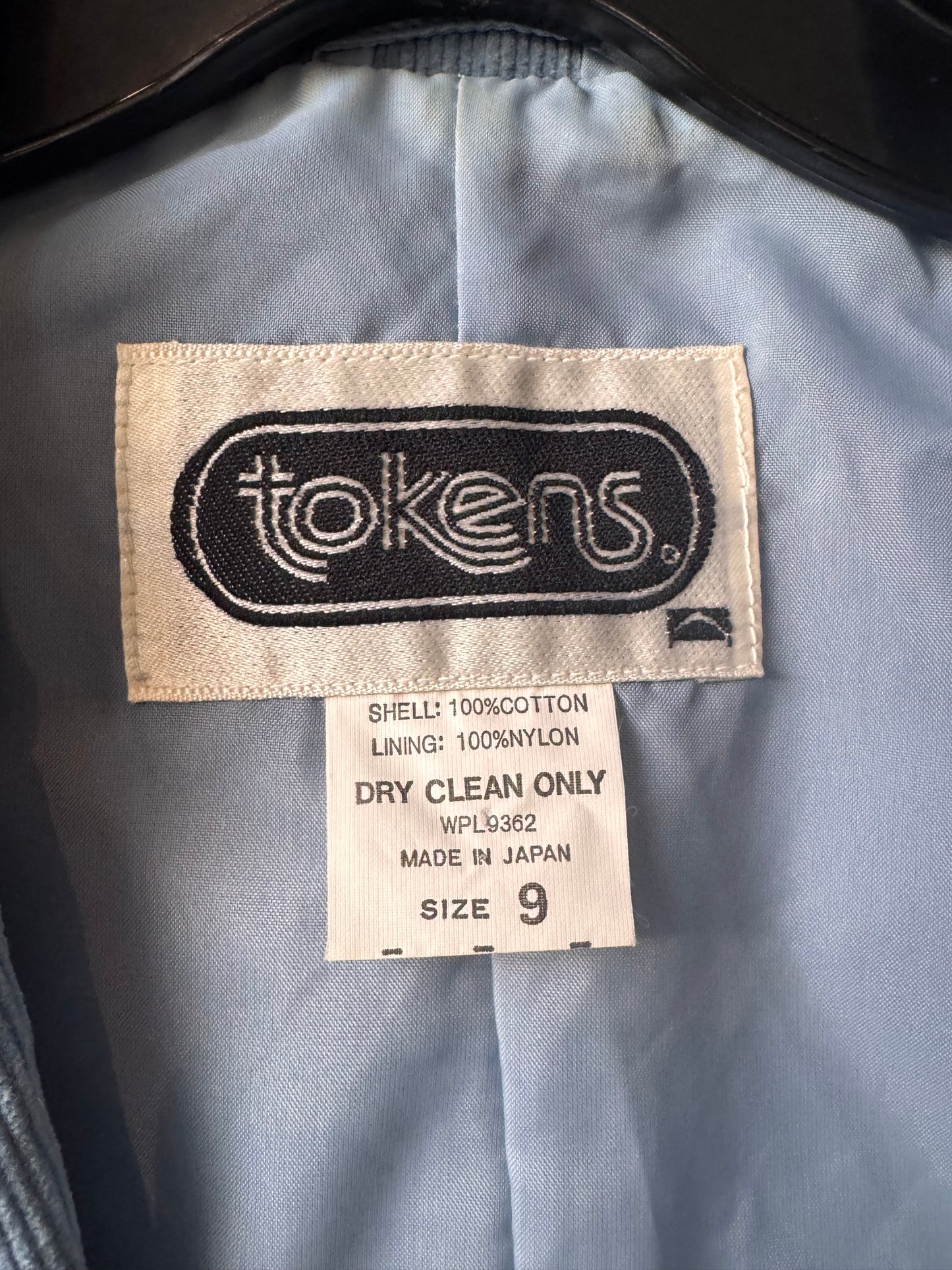 1970s Cornflower Blue Corduroy Blazer