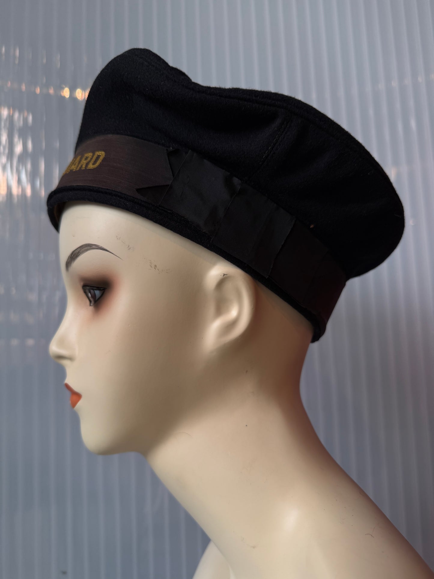 WW2 U.S. Coast Guard Flat Cap Uniform Hat