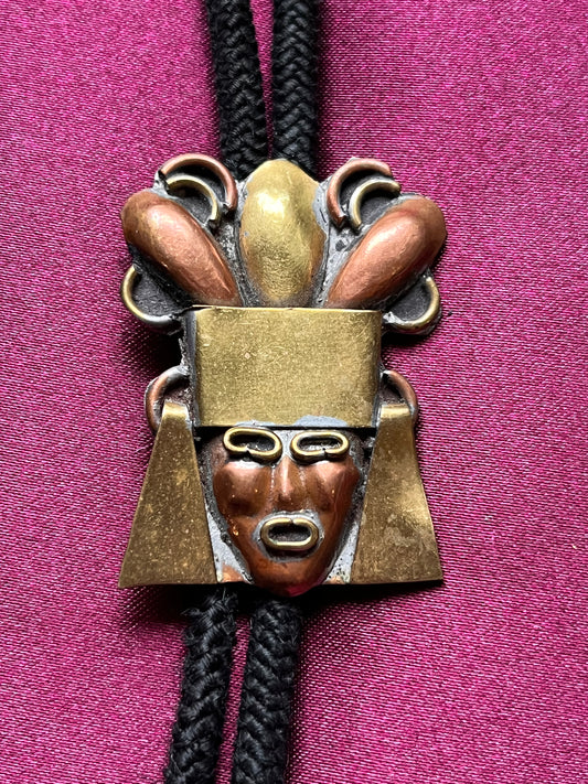 Copper Face Bolo Tie