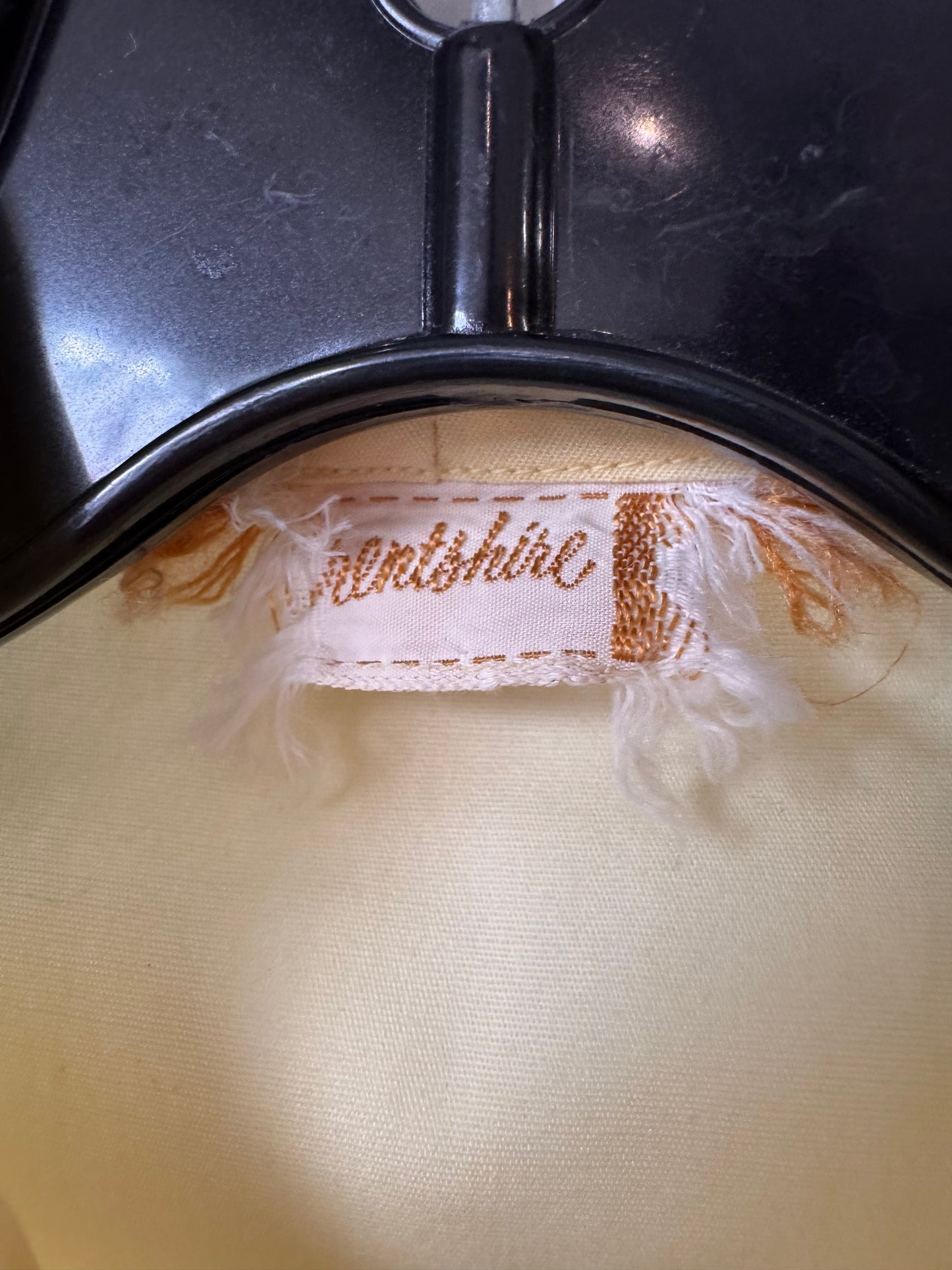 1960s Yellow Pin-tuck Blouse