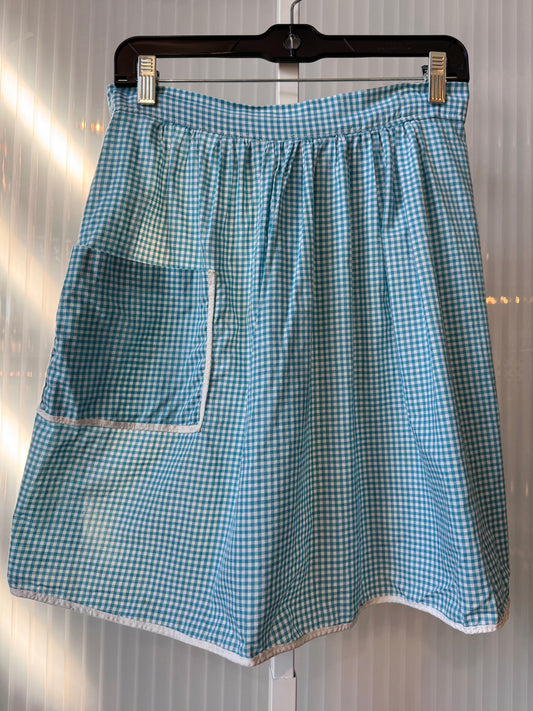 Blue & White Gingham Apron