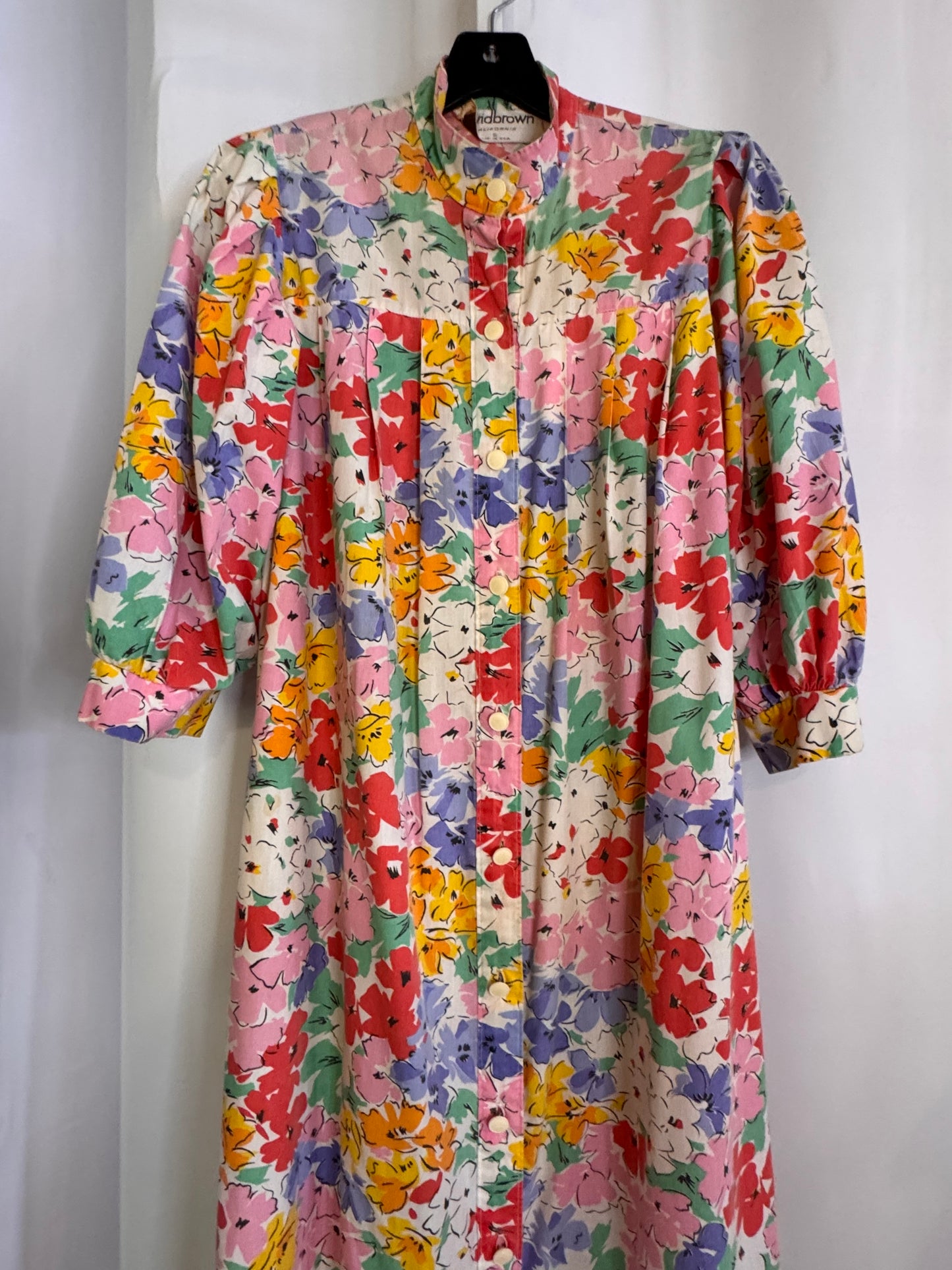1970s Multicolor Floral Nightgown