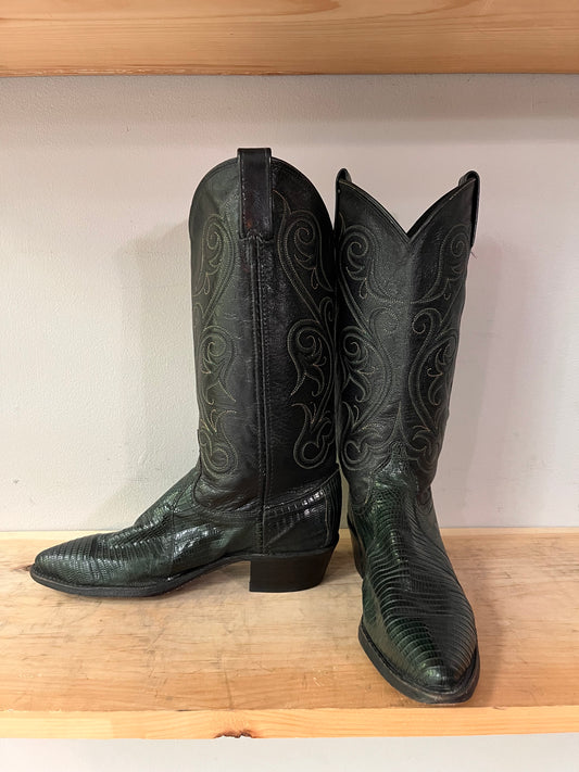 Dan Post Green & Black Boots