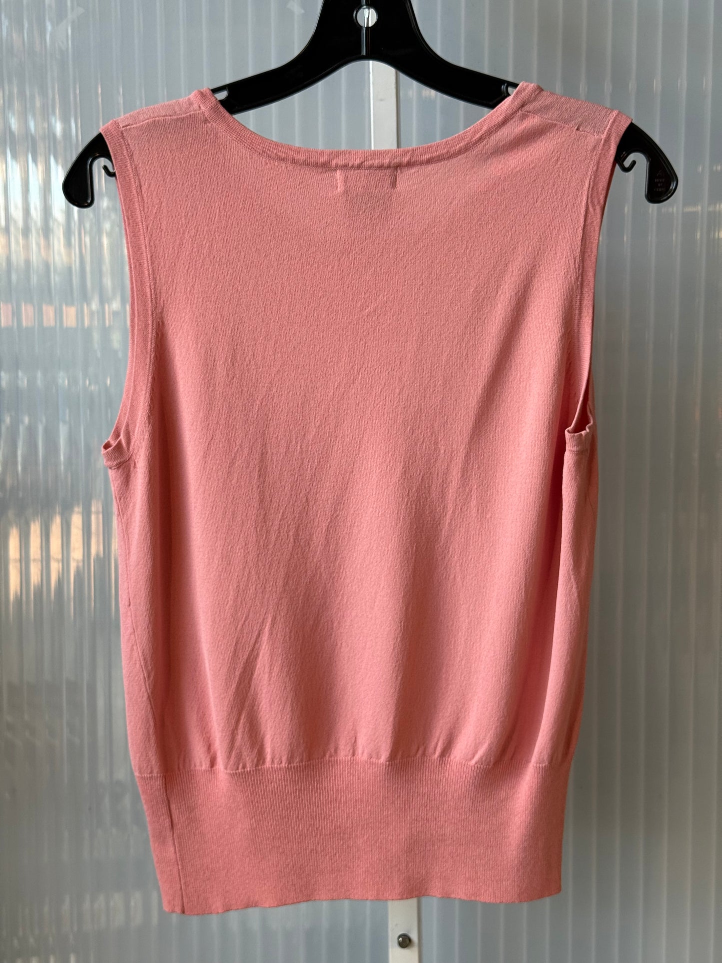 1990s Salmon Pink Stretchy Sleeveless Shirt