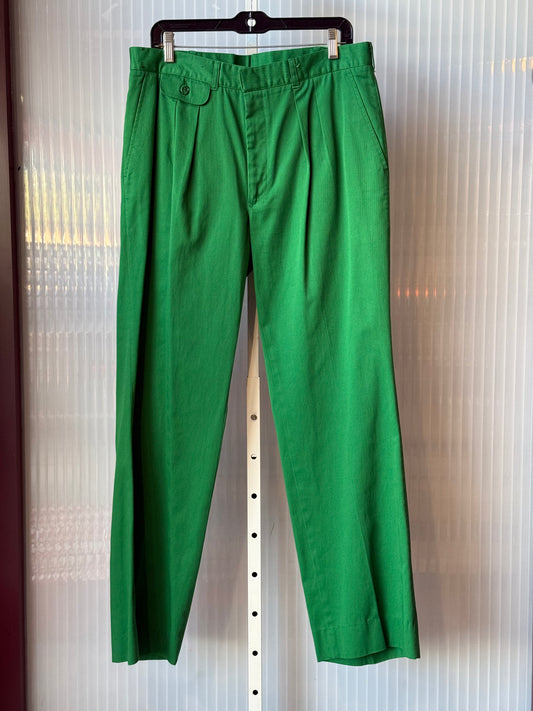 Givenchy Green Pleated Pants