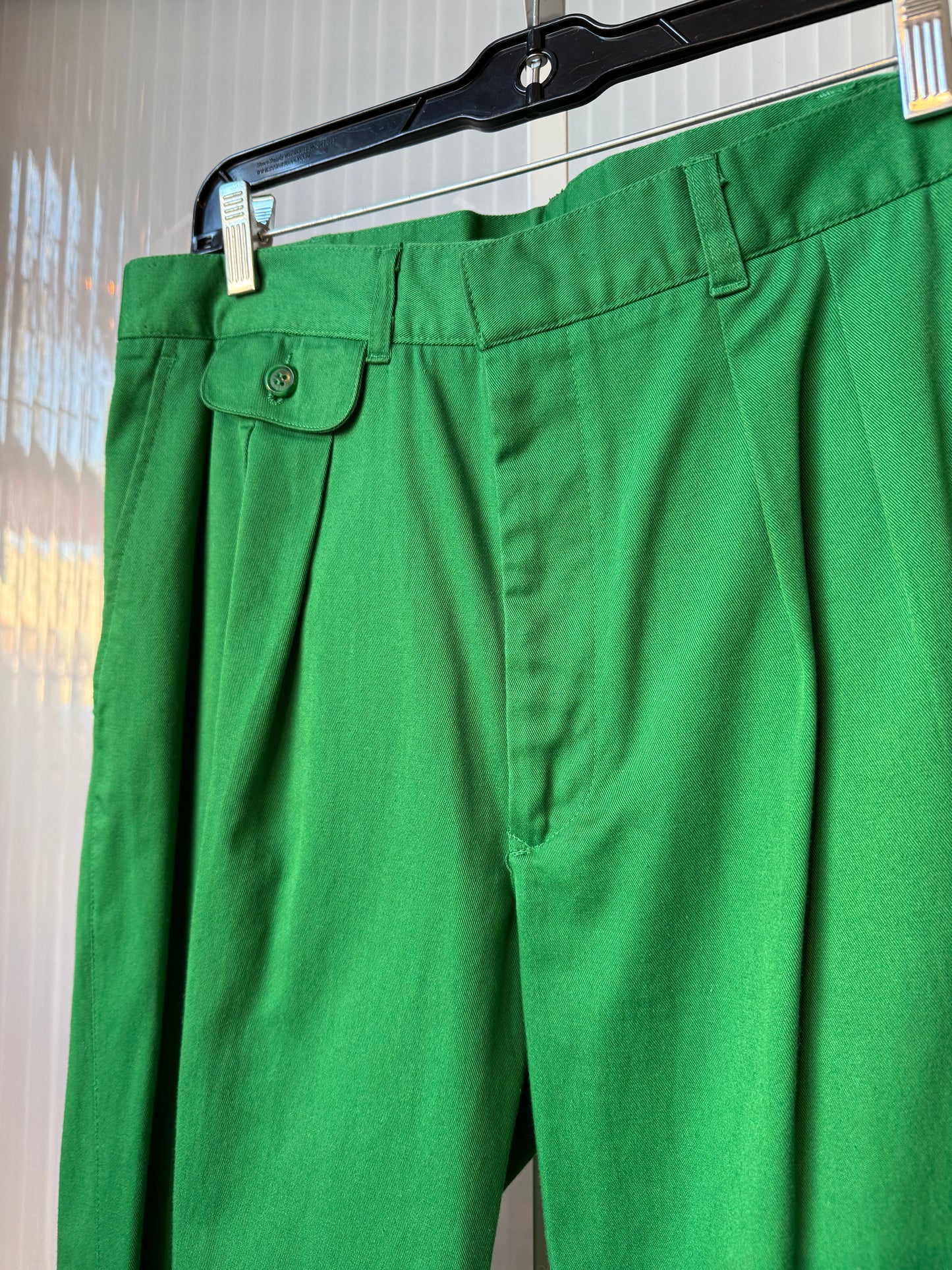 Givenchy Green Pleated Pants