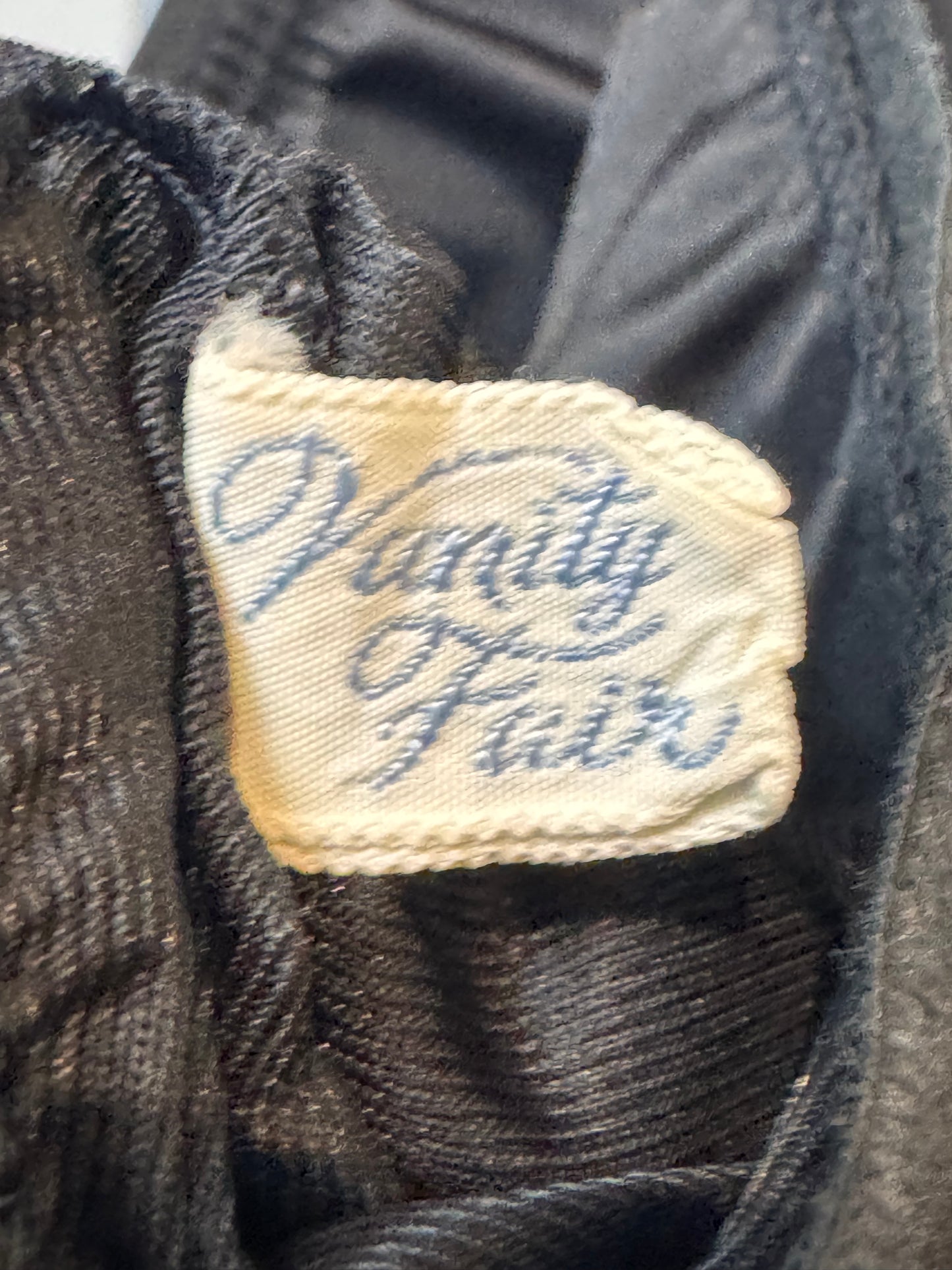 1950s Black Skirt Slip with Sheer Pleated Hem