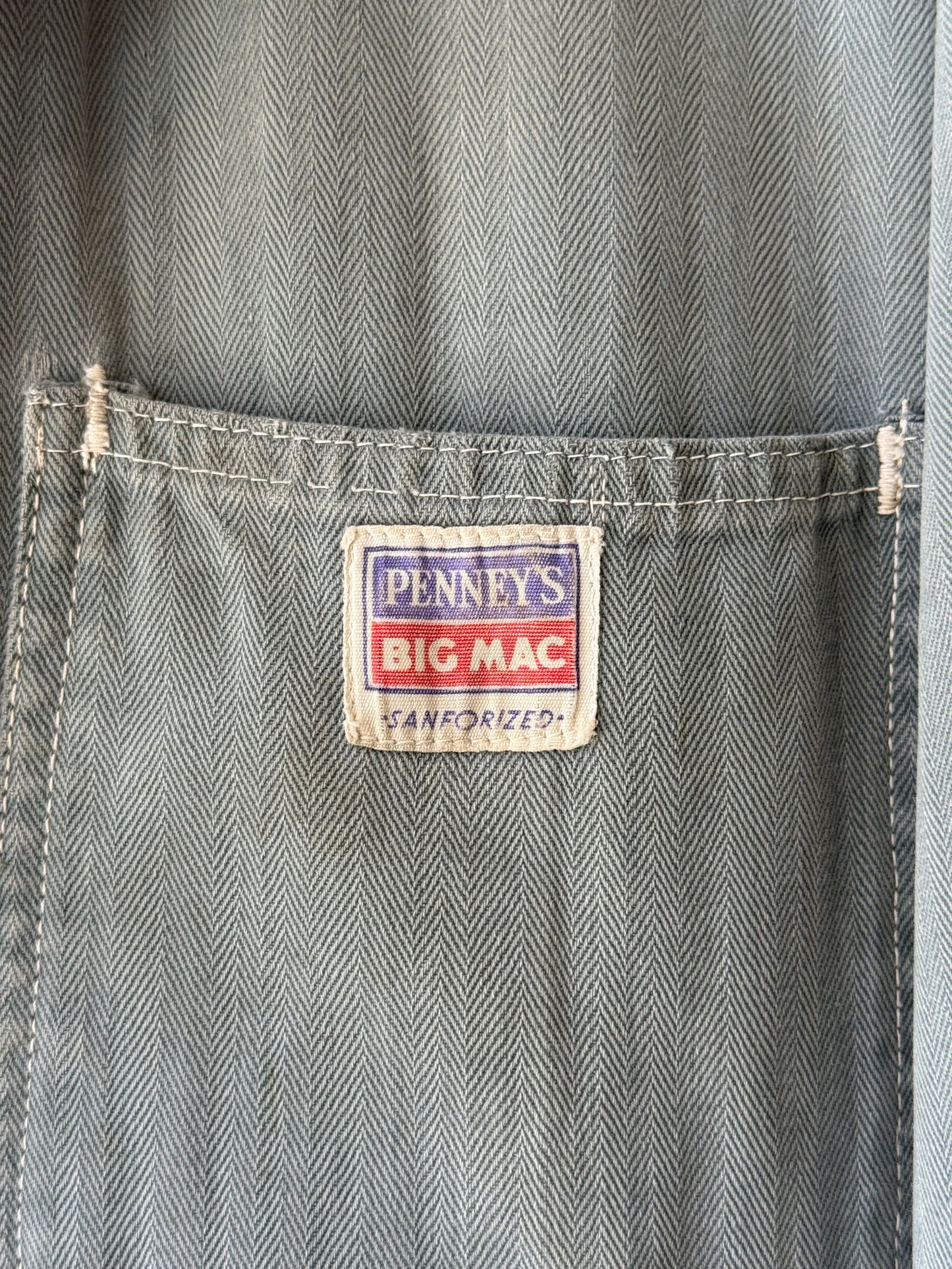 1960s JCPenny "Big Mac" Distressed Coveralls