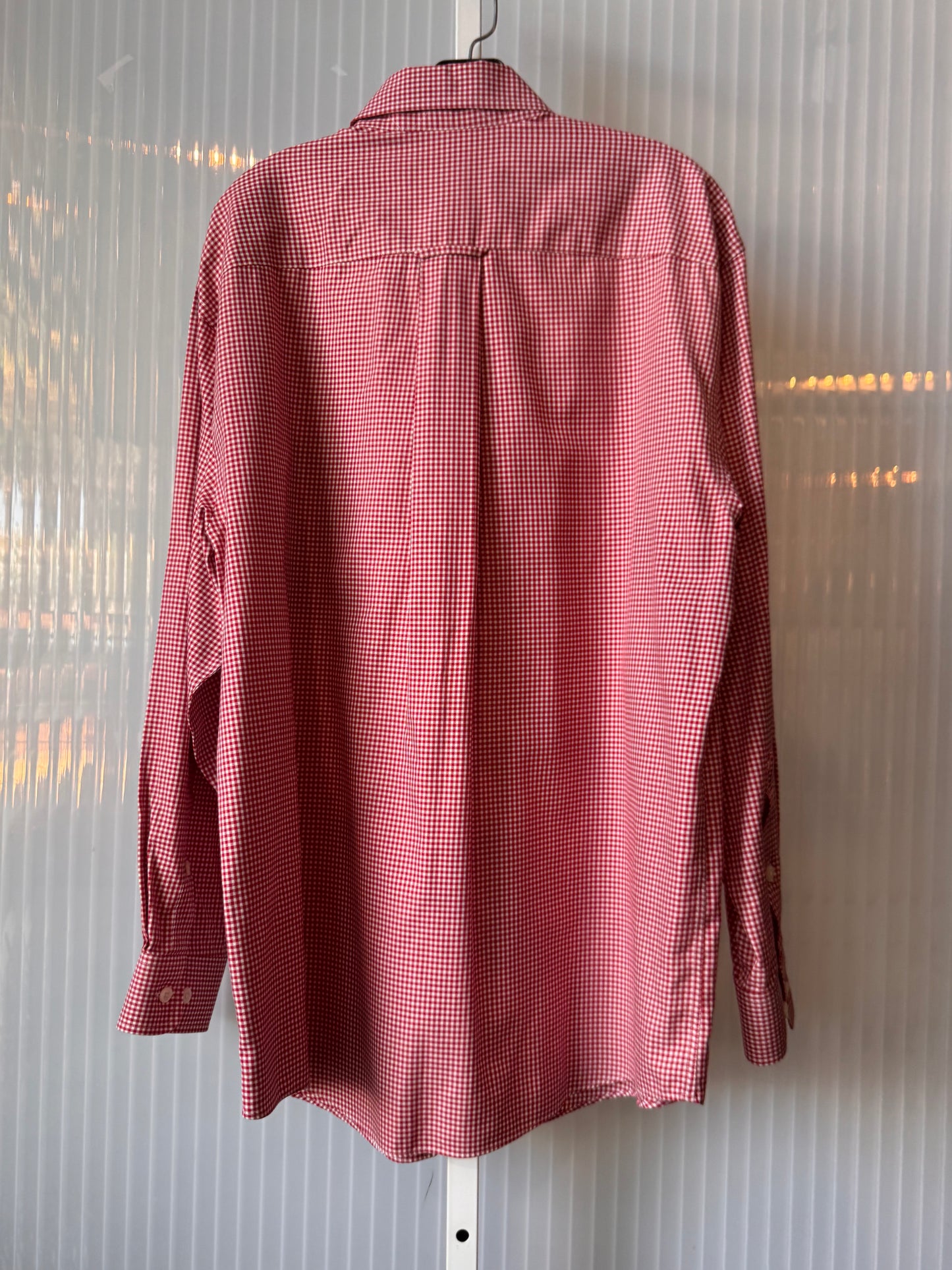 2000s Red & White Gingham Button-down Shirt