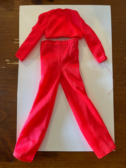 1970s Red Barbie Set