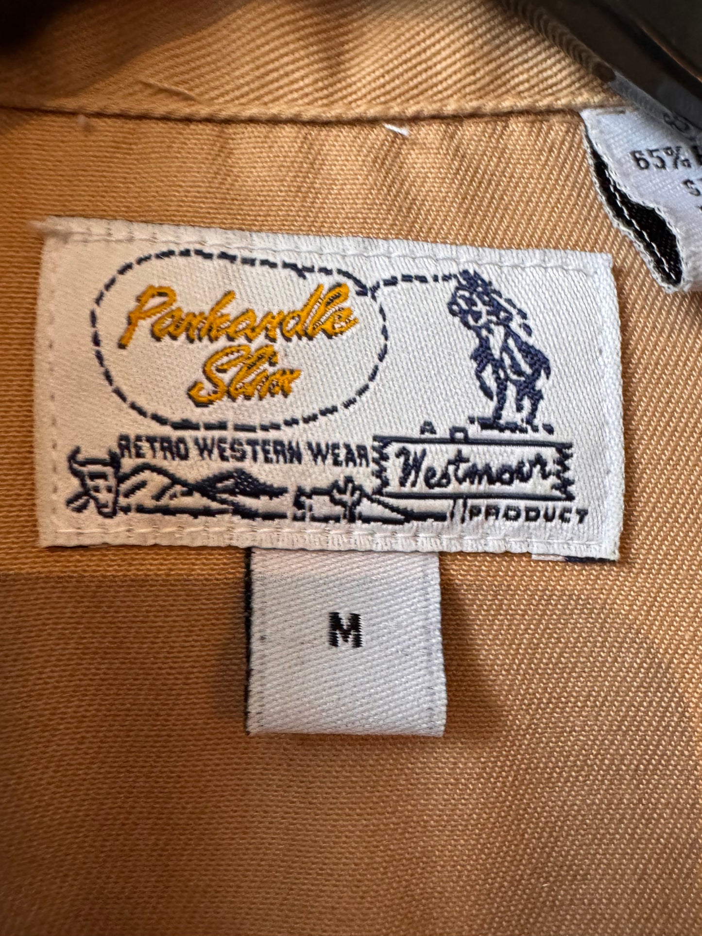 1990s Floral Embroidered Tan and Brown Western Shirt