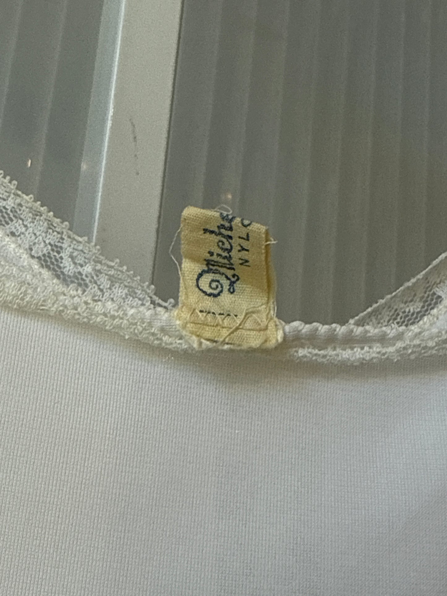 1950s Michelene White Slip