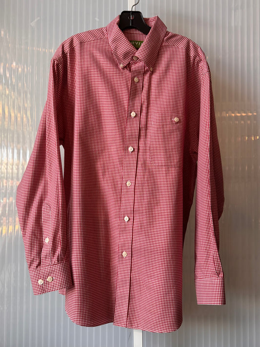 2000s Red & White Gingham Button-down Shirt