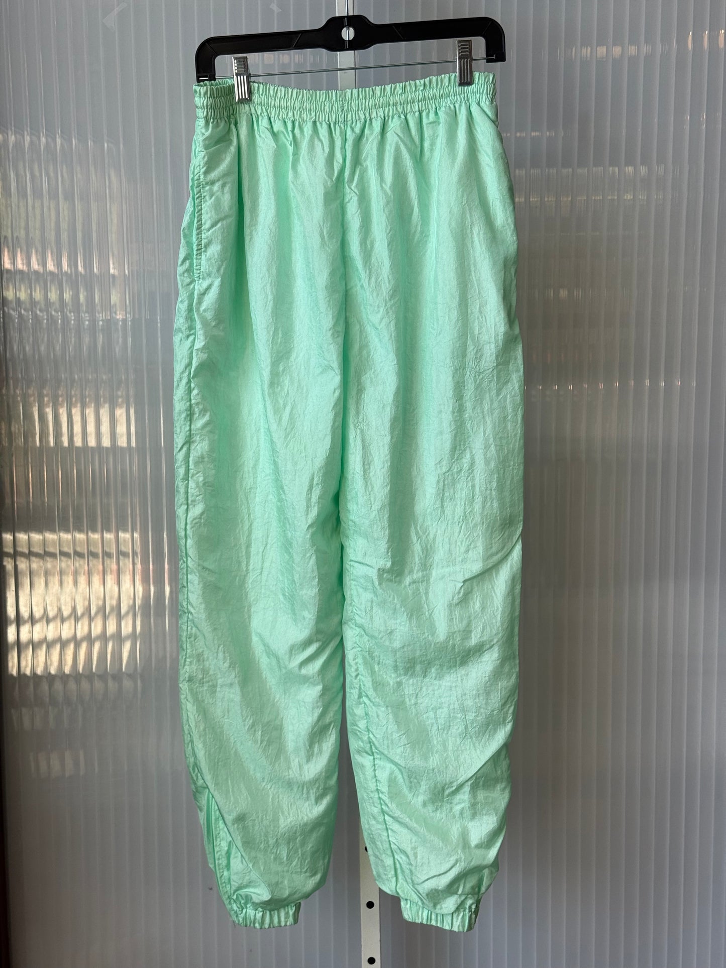 1990s Mint Green Windbreaker Jogging Pants