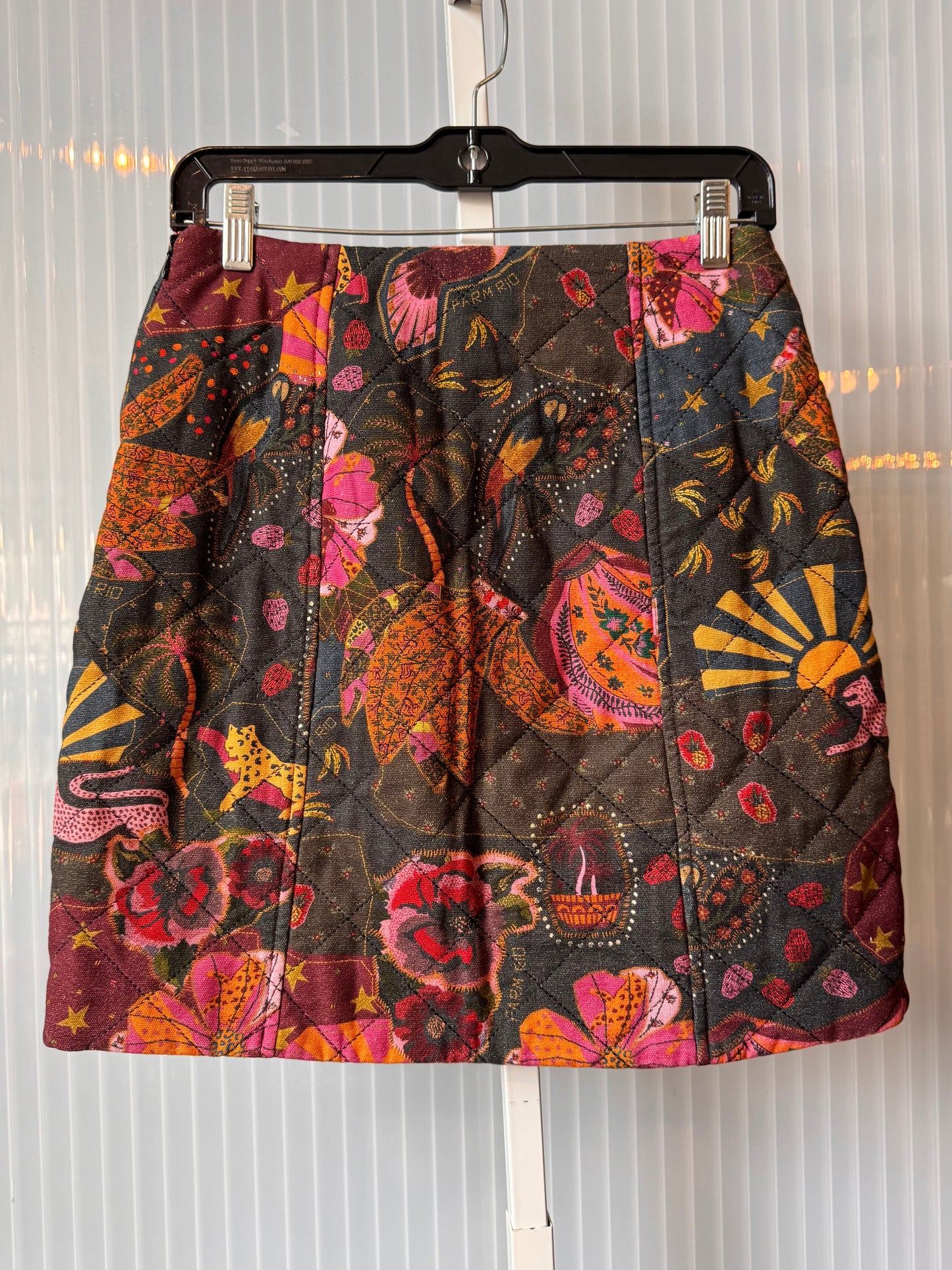 2020s Farm Rio Printed Quilted Mini Skirt