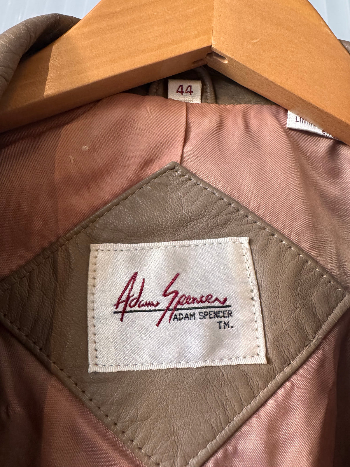 1970s Taupe Leather Blazer Jacket