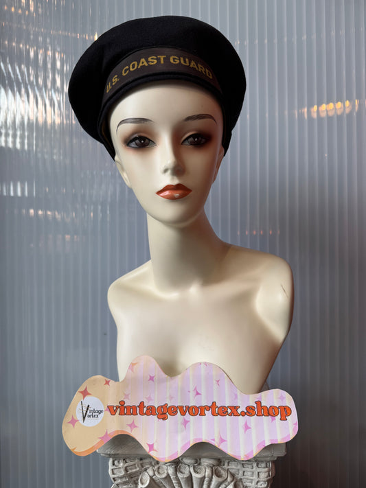 WW2 U.S. Coast Guard Flat Cap Uniform Hat