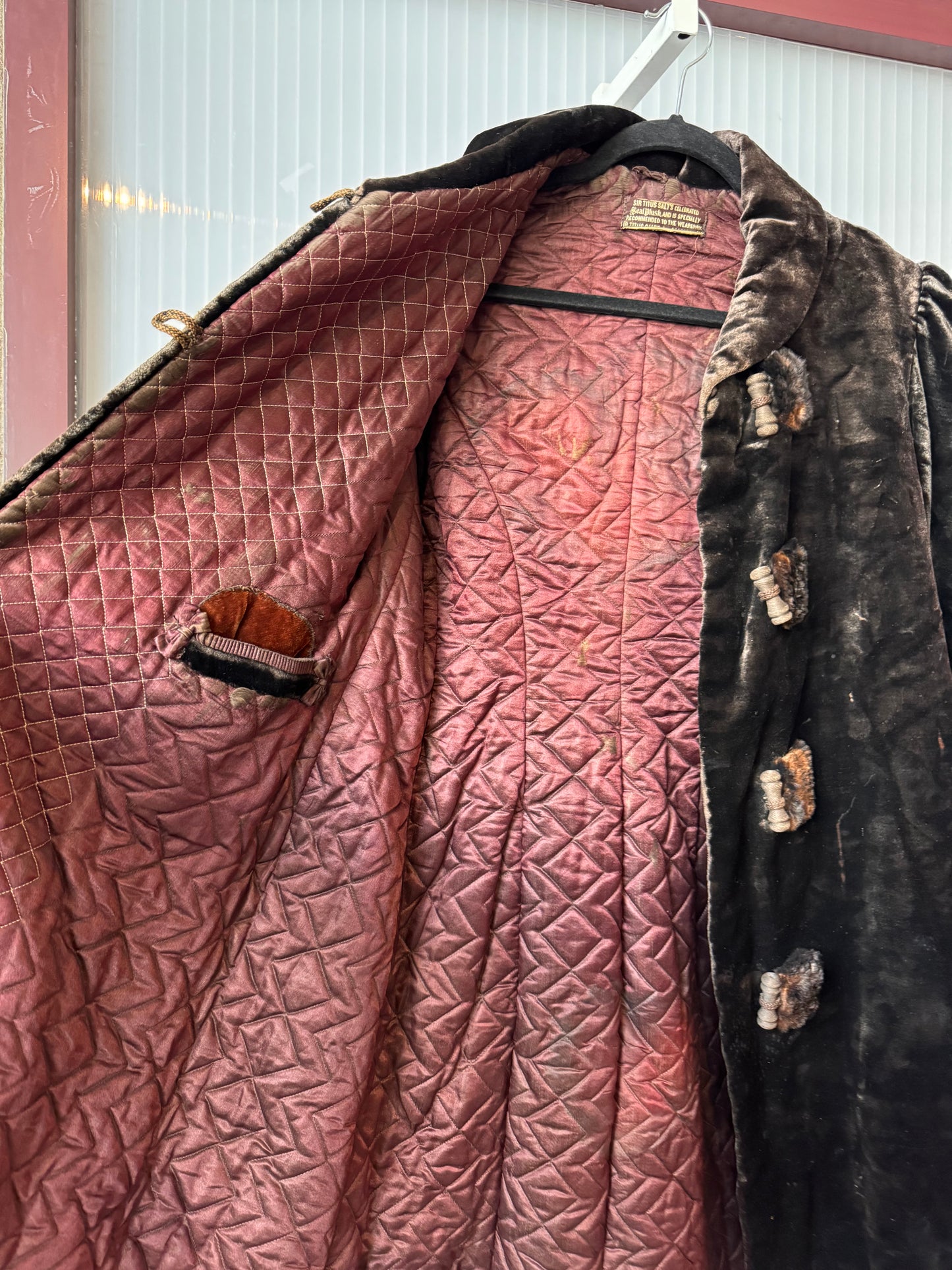 Victorian Sir Titus Salt Seal Fur Coat