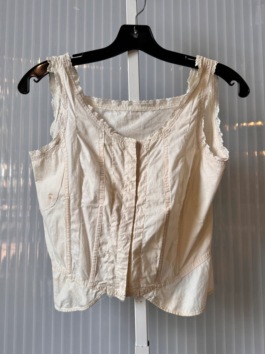 Edwardian White Corset Cover / Camisole