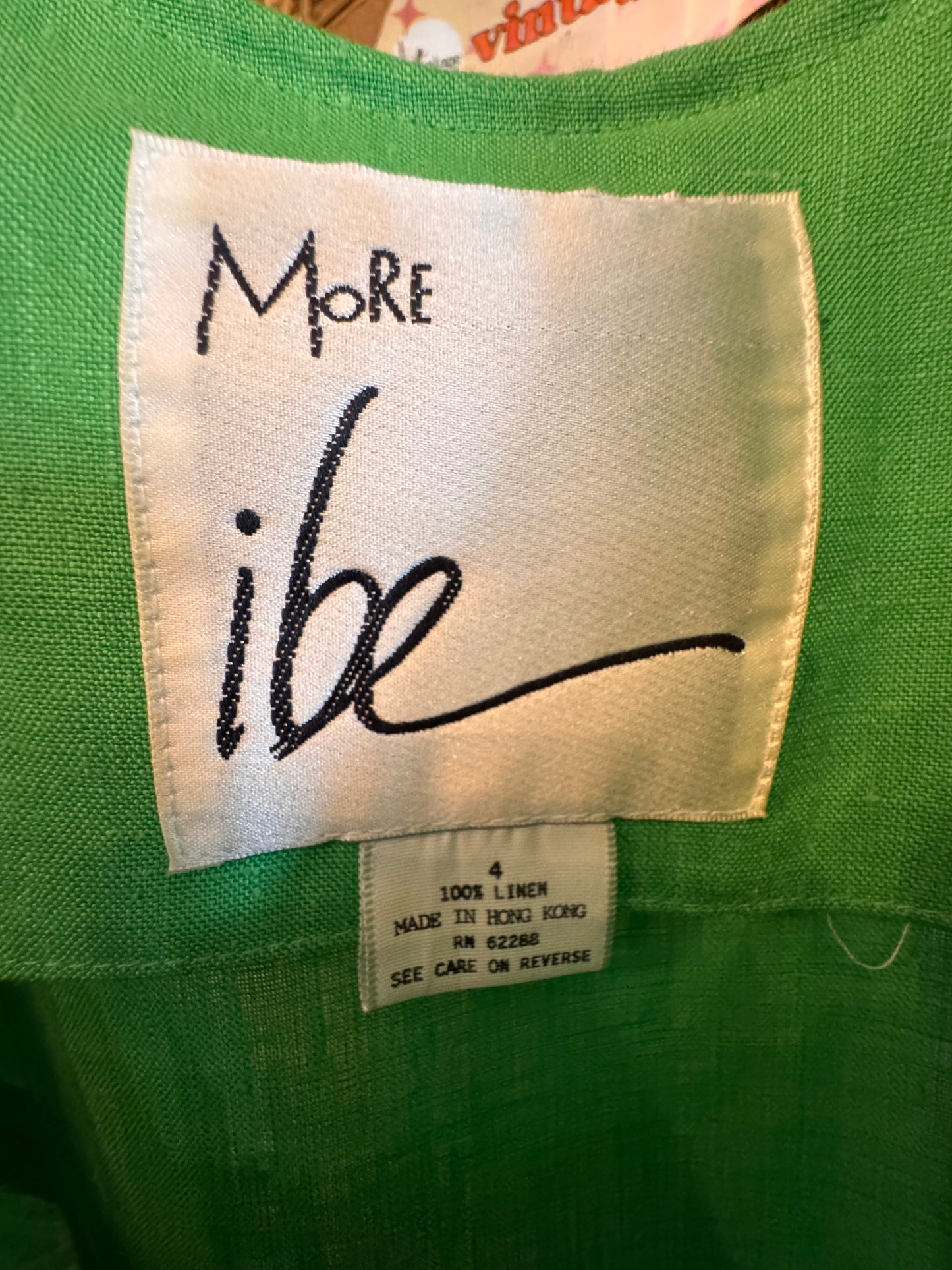 1990s Green & White Embroidered Vest
