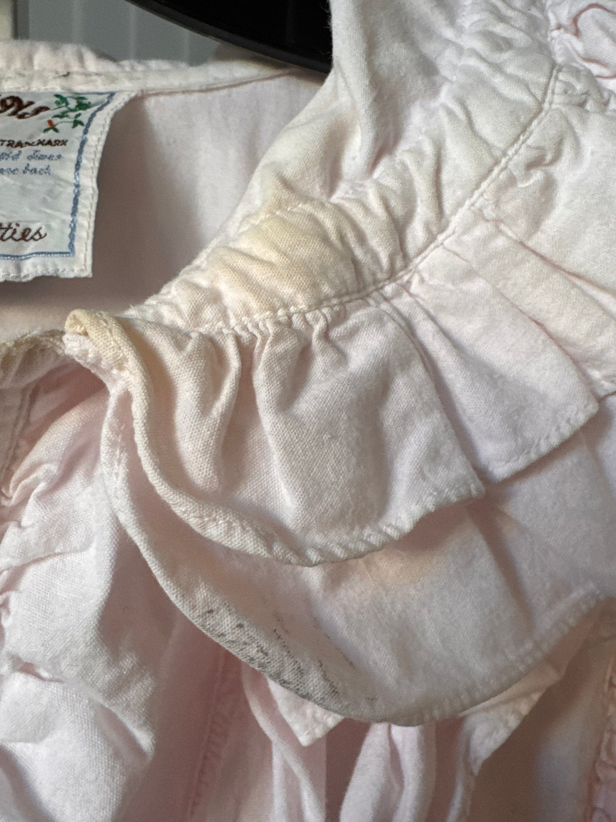 1980s White Ruffled Shirt