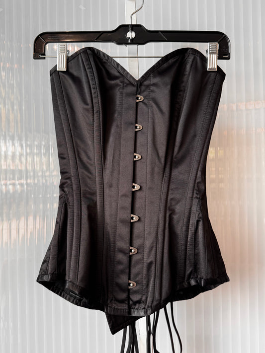 Corset Story Black Satin Overbust Corset