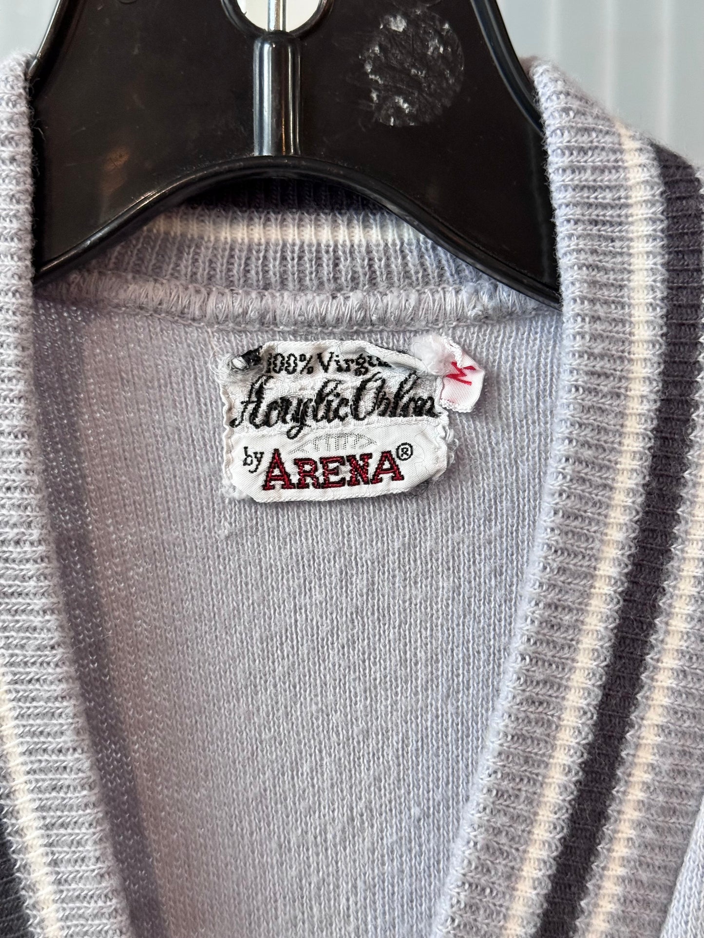 1960s Periwinkle Sweater Vest with Stripes