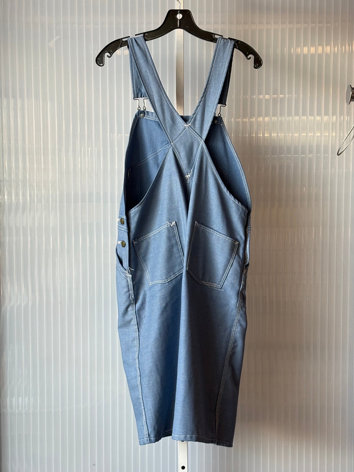 1970s Light-wash Denim-like Twill Overalls