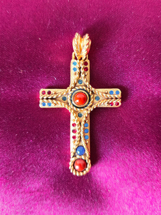 JBK Camrose & Kross Gold Cross Necklace Pendant