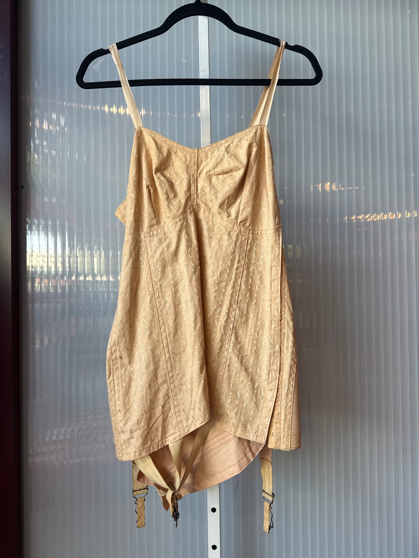 1950s Cream Corselette Girdle