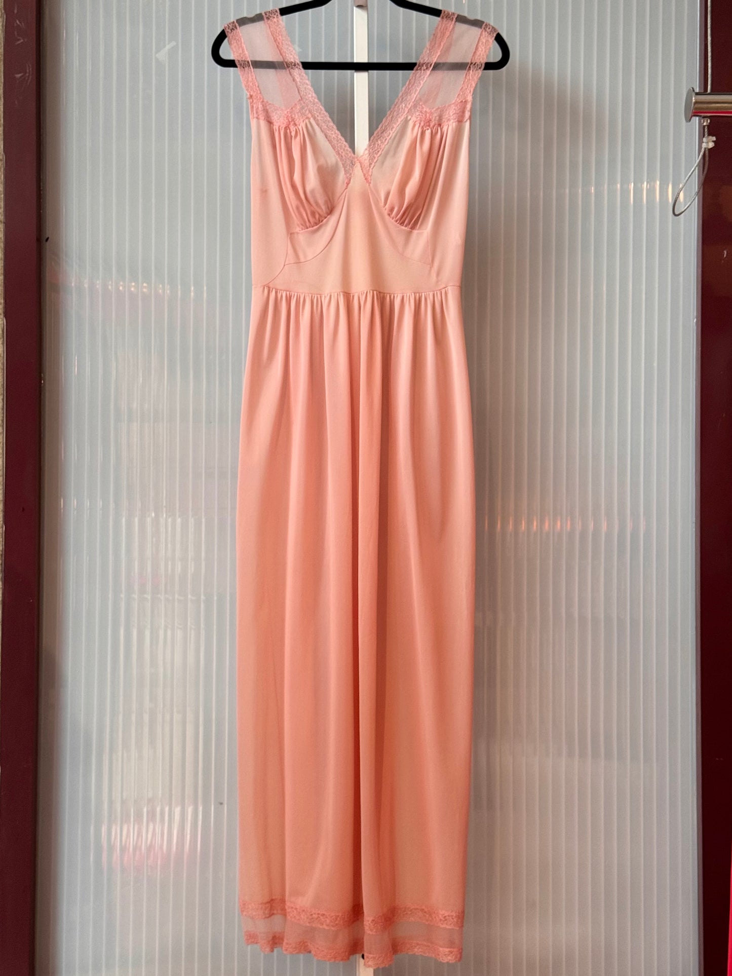 1950s Light Pink Slip Dress