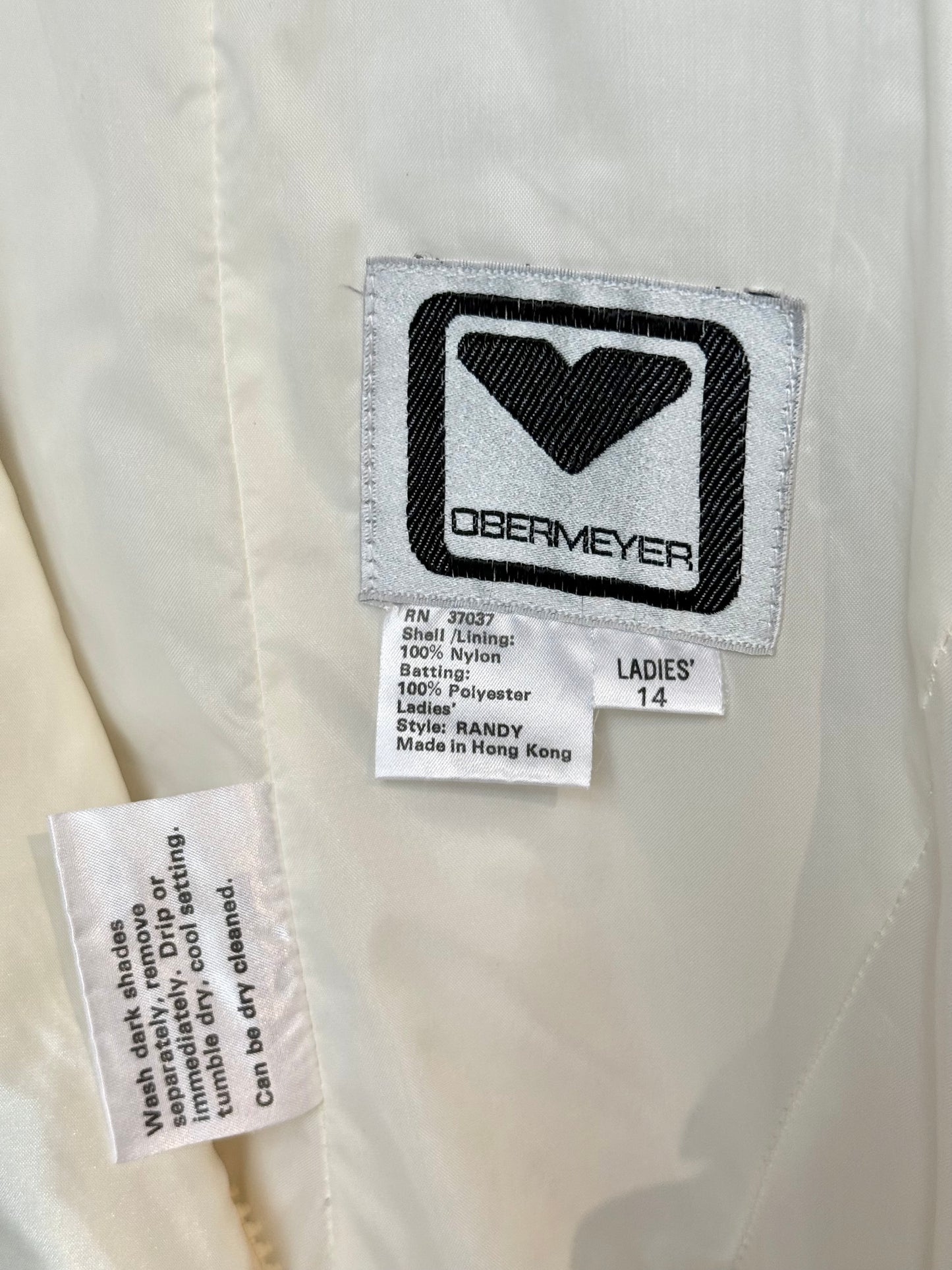 1980s Obermeyer Puffer Jacket & Snow Bib Set