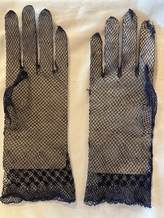 Black Fishnet Gloves