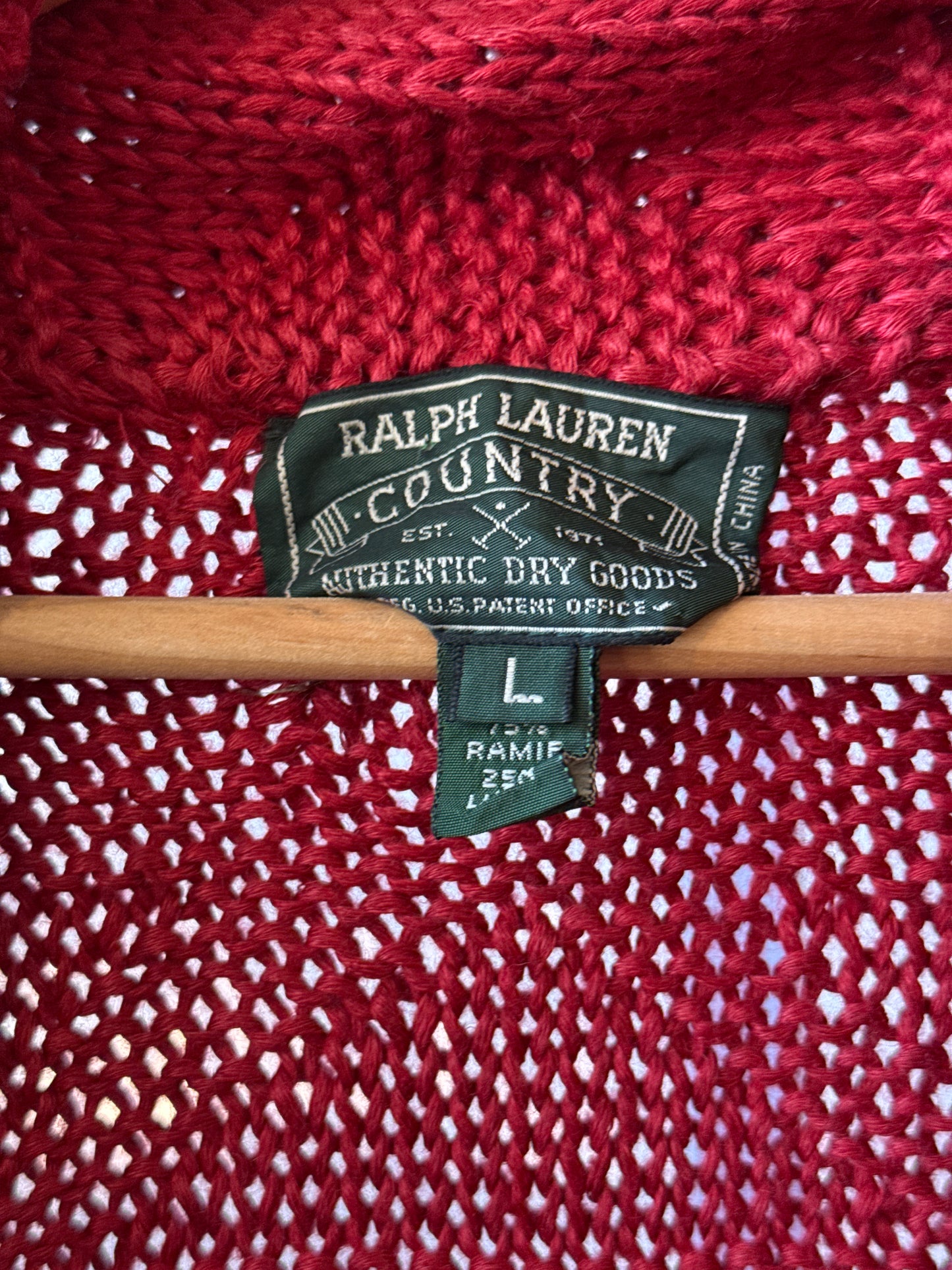 1990s Ralph Lauren Country Knit Cardigan