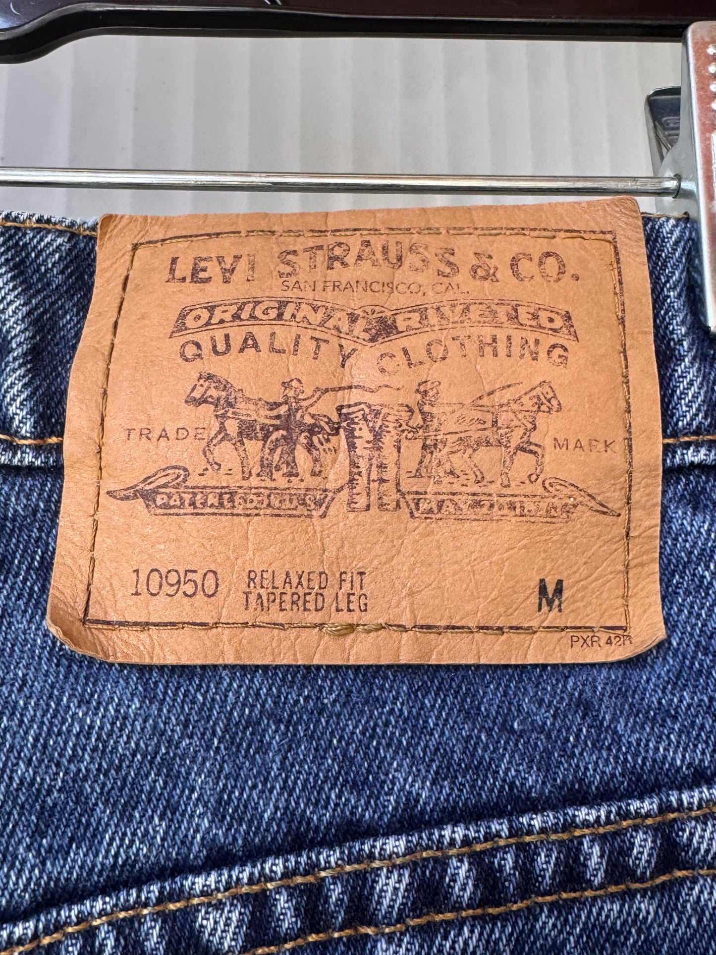 1980s Orange-Tab Levi's Blue Jeans