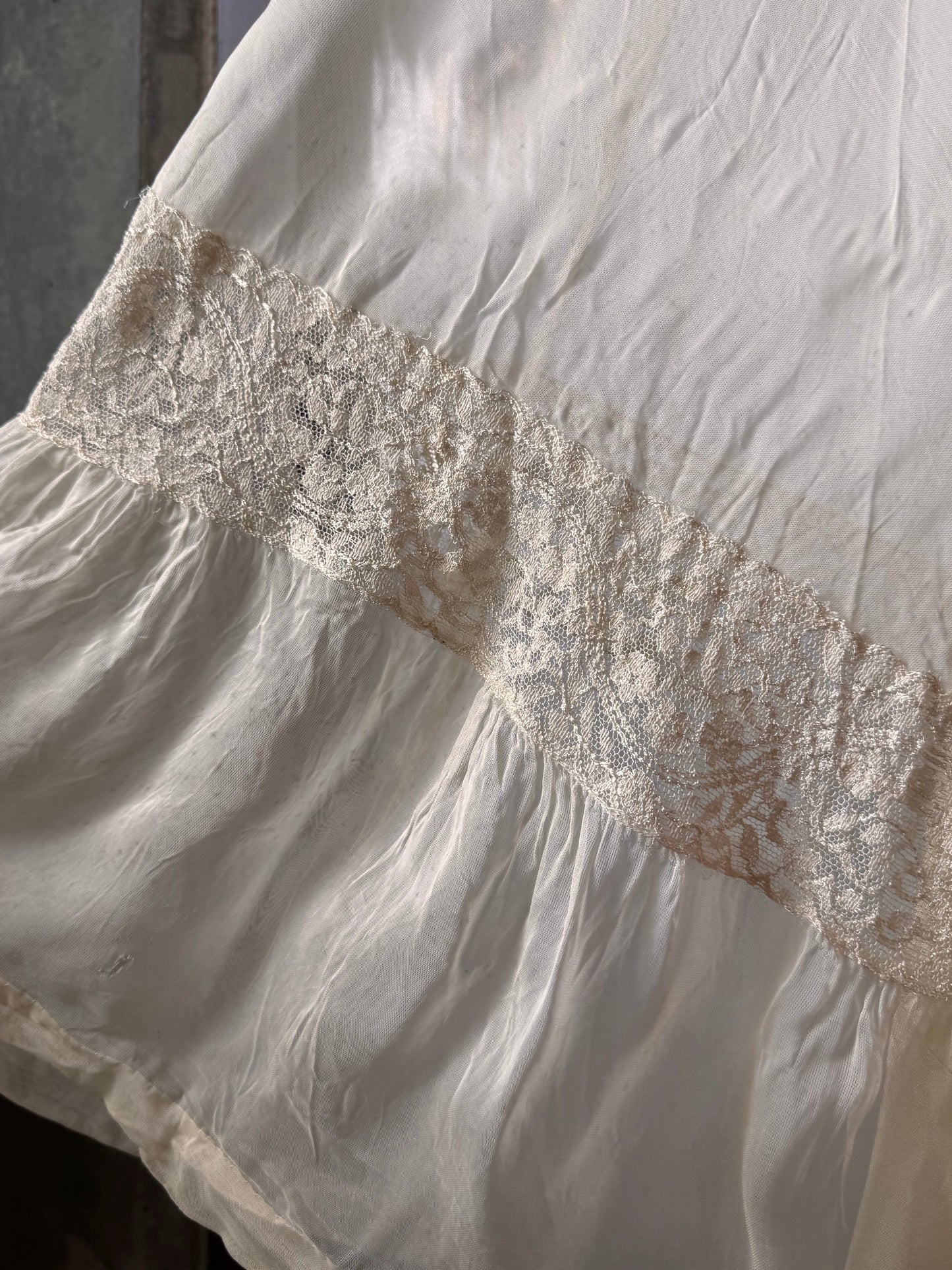 1910s/20s Sheer Cream Dress
