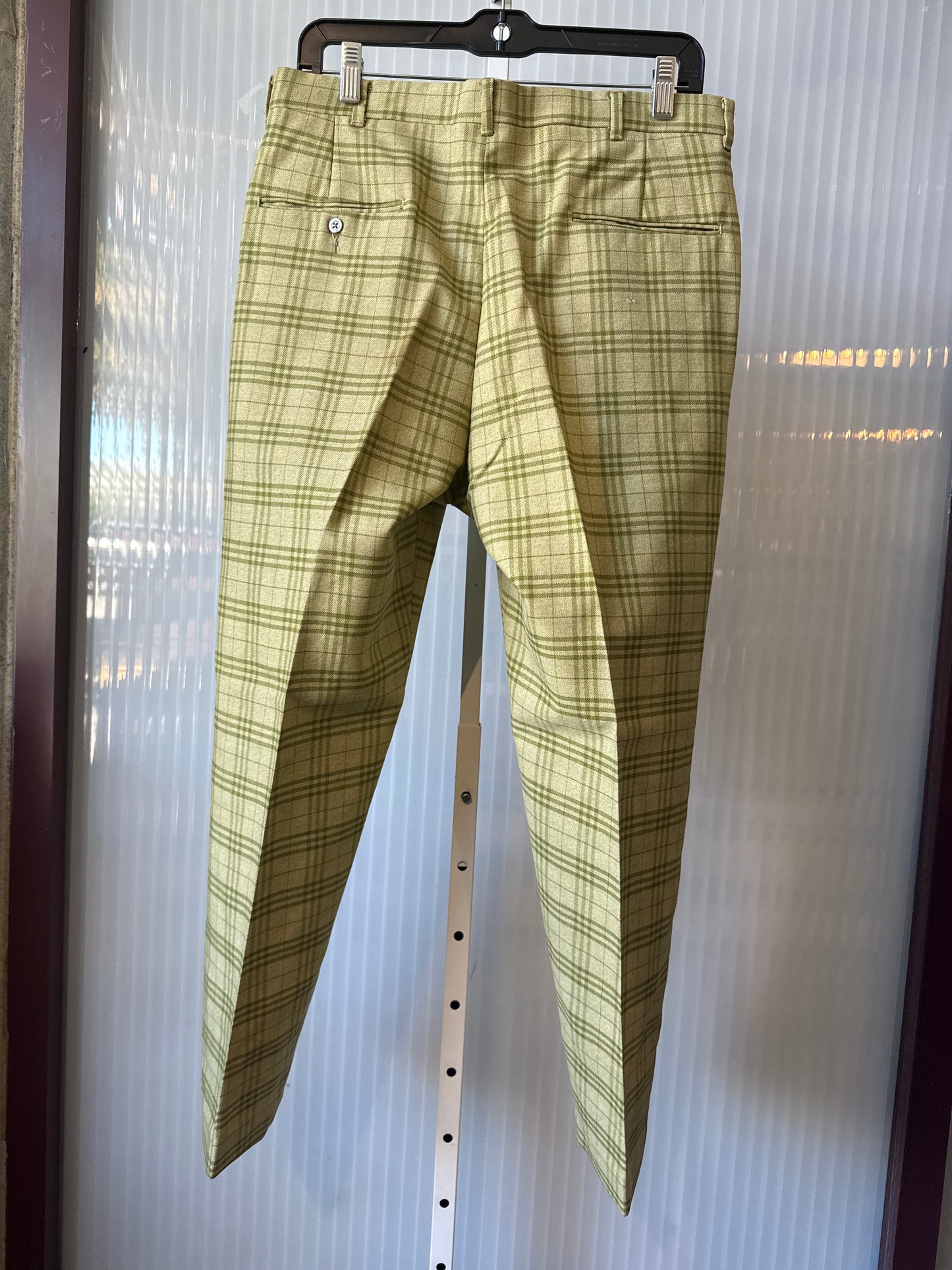 1970s Levi’s Green Plaid Pants