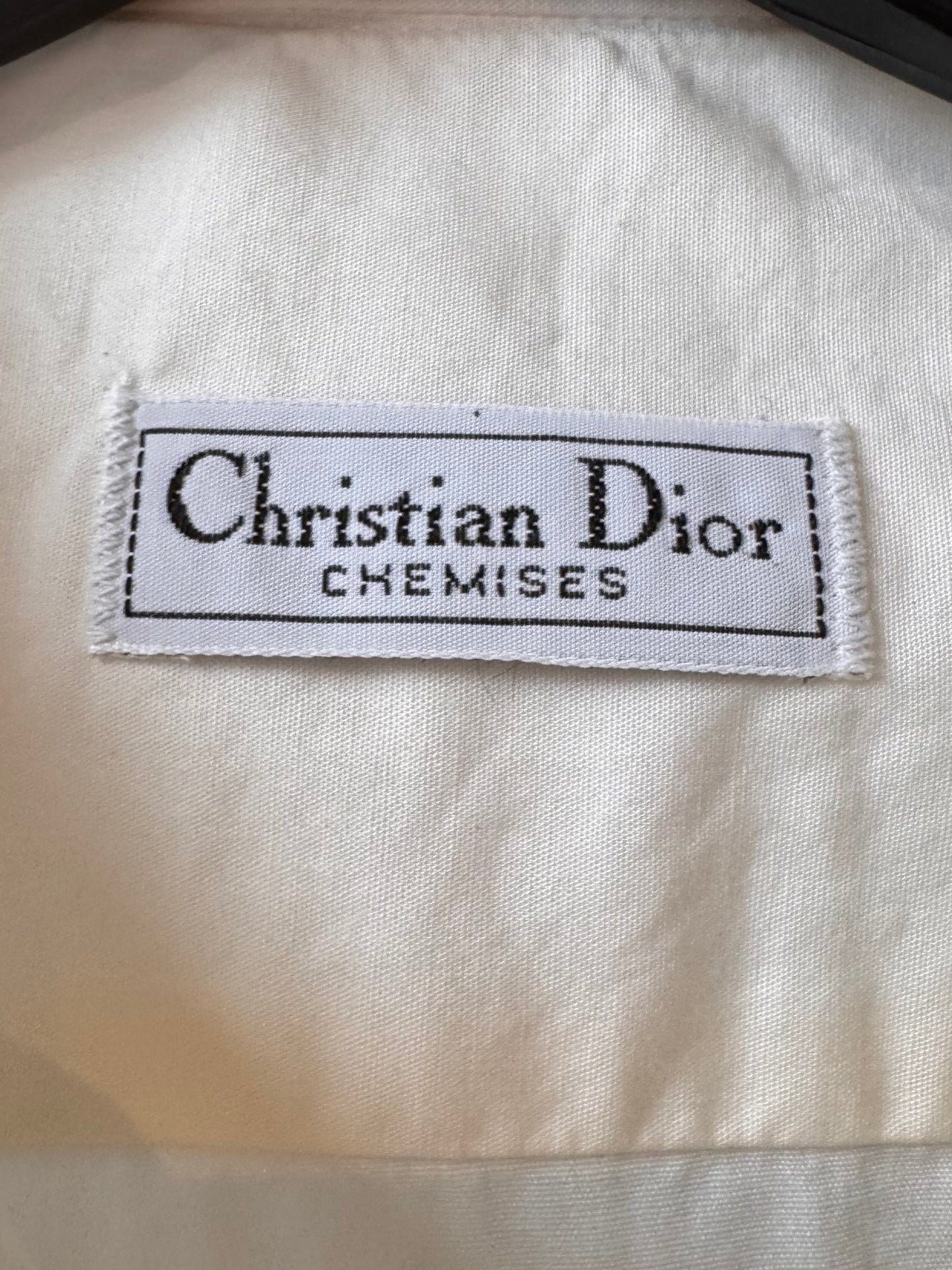 1980s White Dior Tuxedo Shirt
