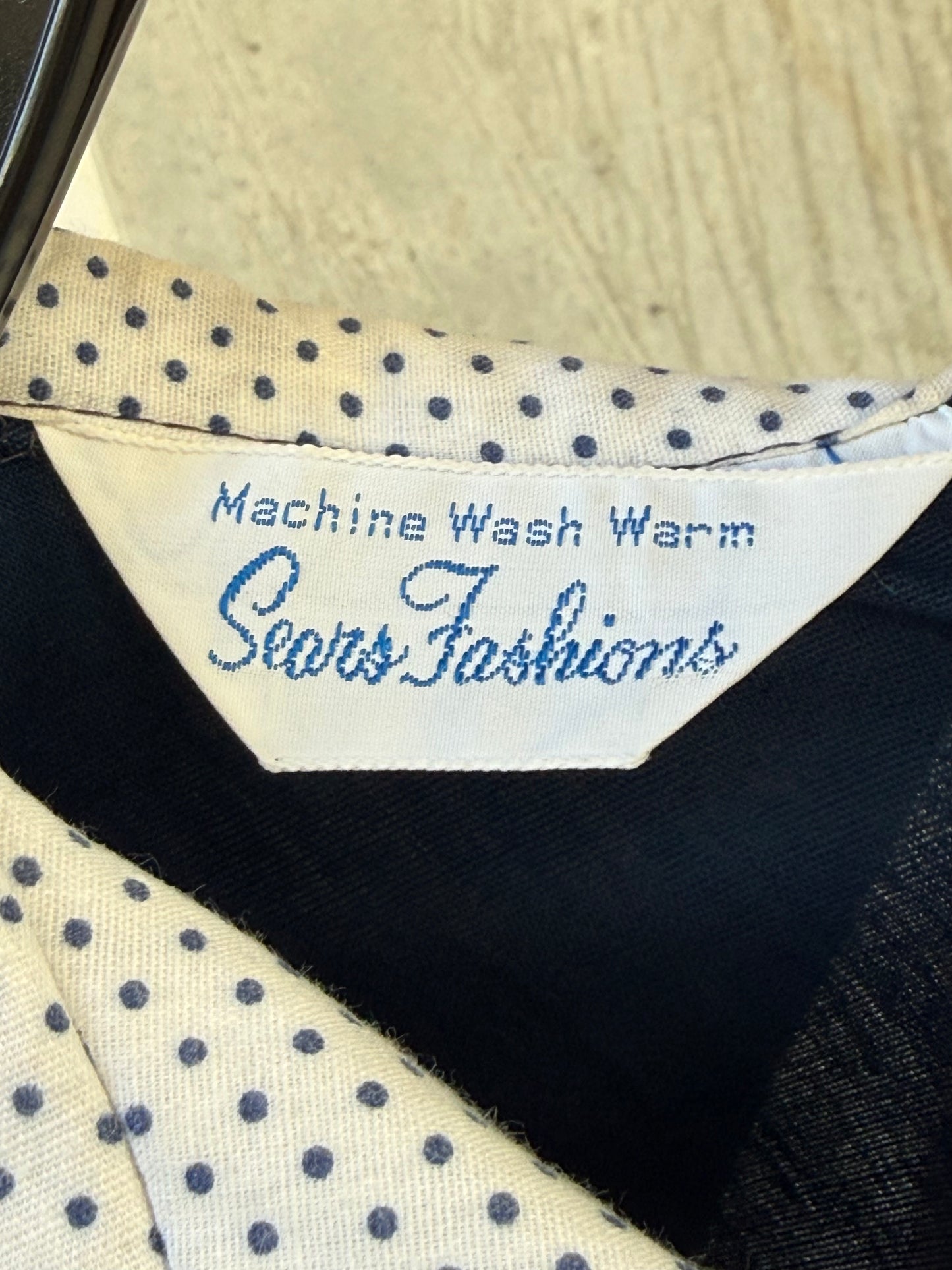 1970s Sears Maxi Dress w/ Polka Dots & Florals