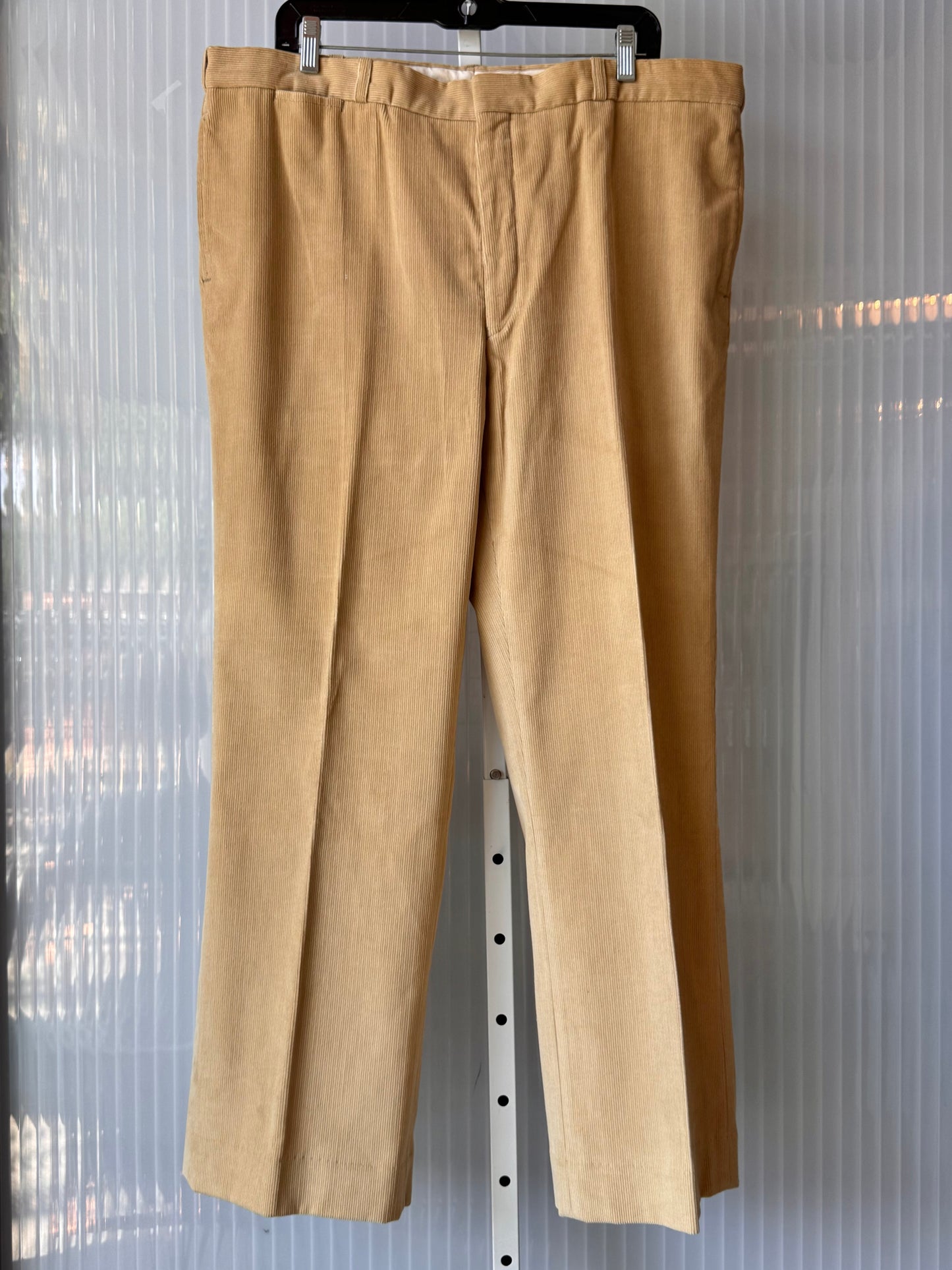1970s Cream Corduroy Vest & Pants Suit Set