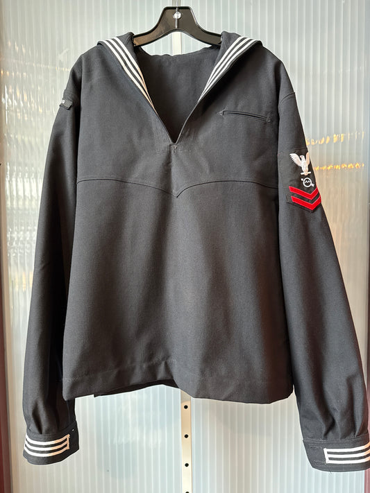 1940s WW2 Black Navy Uniform Shirt